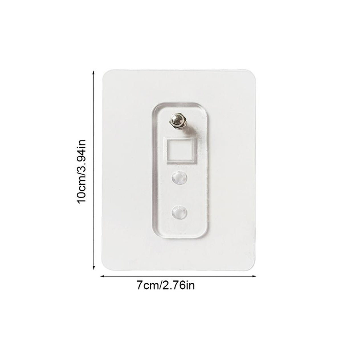 Wukusy adhesive plastic wall hook, self-stick hanger with strong hold, ideal for storage and organizing on smooth surfaces.