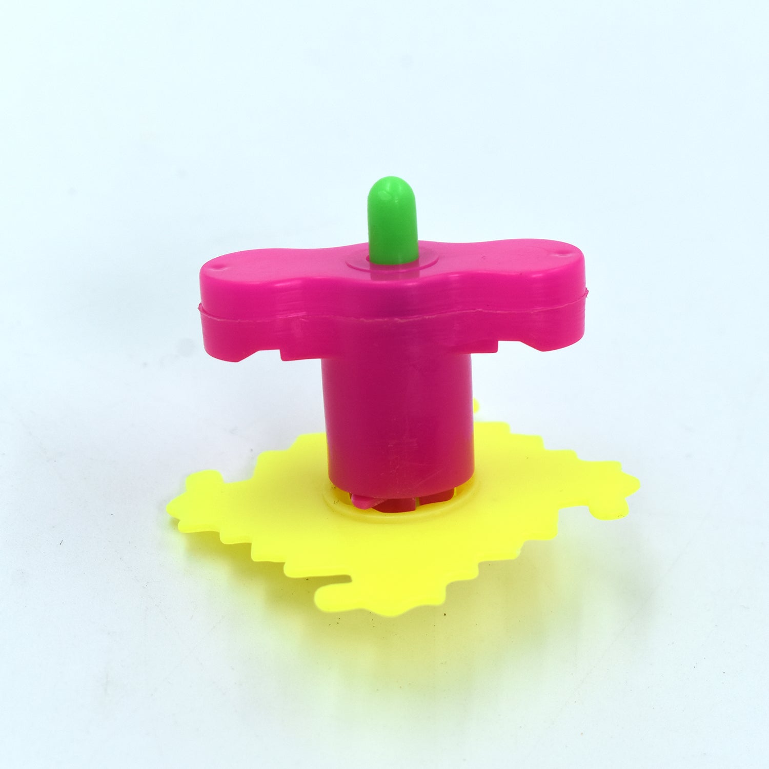Wukusy 4426 Toy Spinner Launcher for Kids with 30 pieces, colorful spinning toys and launcher set for children.