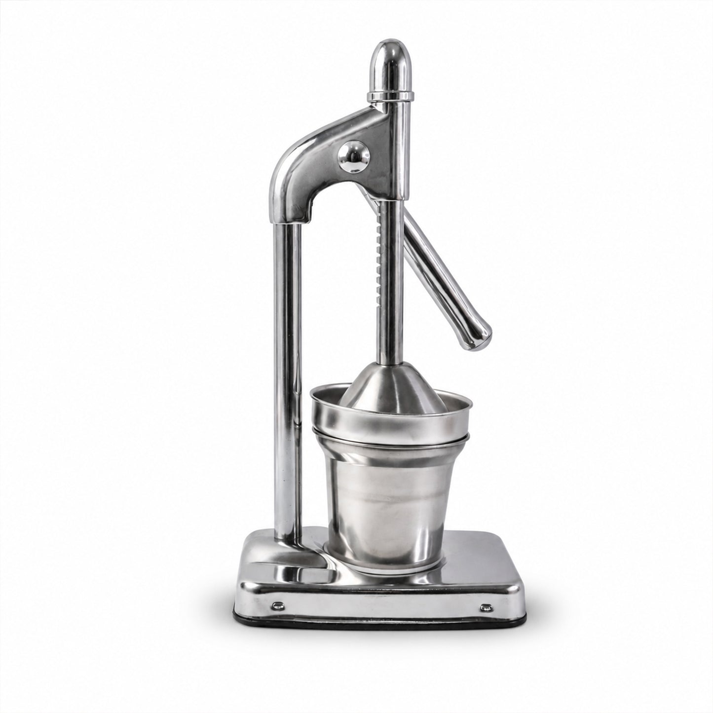 Wukusy heavy-duty manual citrus juicer and hand press for lemons and oranges, with sturdy handle and juicing bowl.