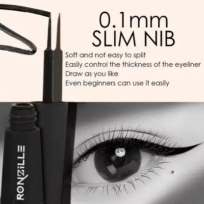 Ekom liquid matte eyeliner set with waterproof, long-lasting formulas displayed in sleek black bottles.