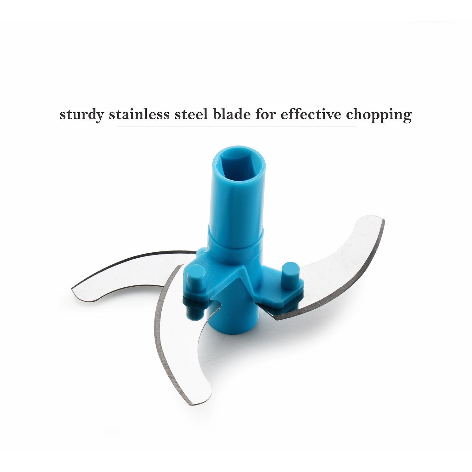 Wukusy Ganesh Wonder Chopper Grey 8106, 470ml kitchen tool with a grey handle and chopping blade for food preparation