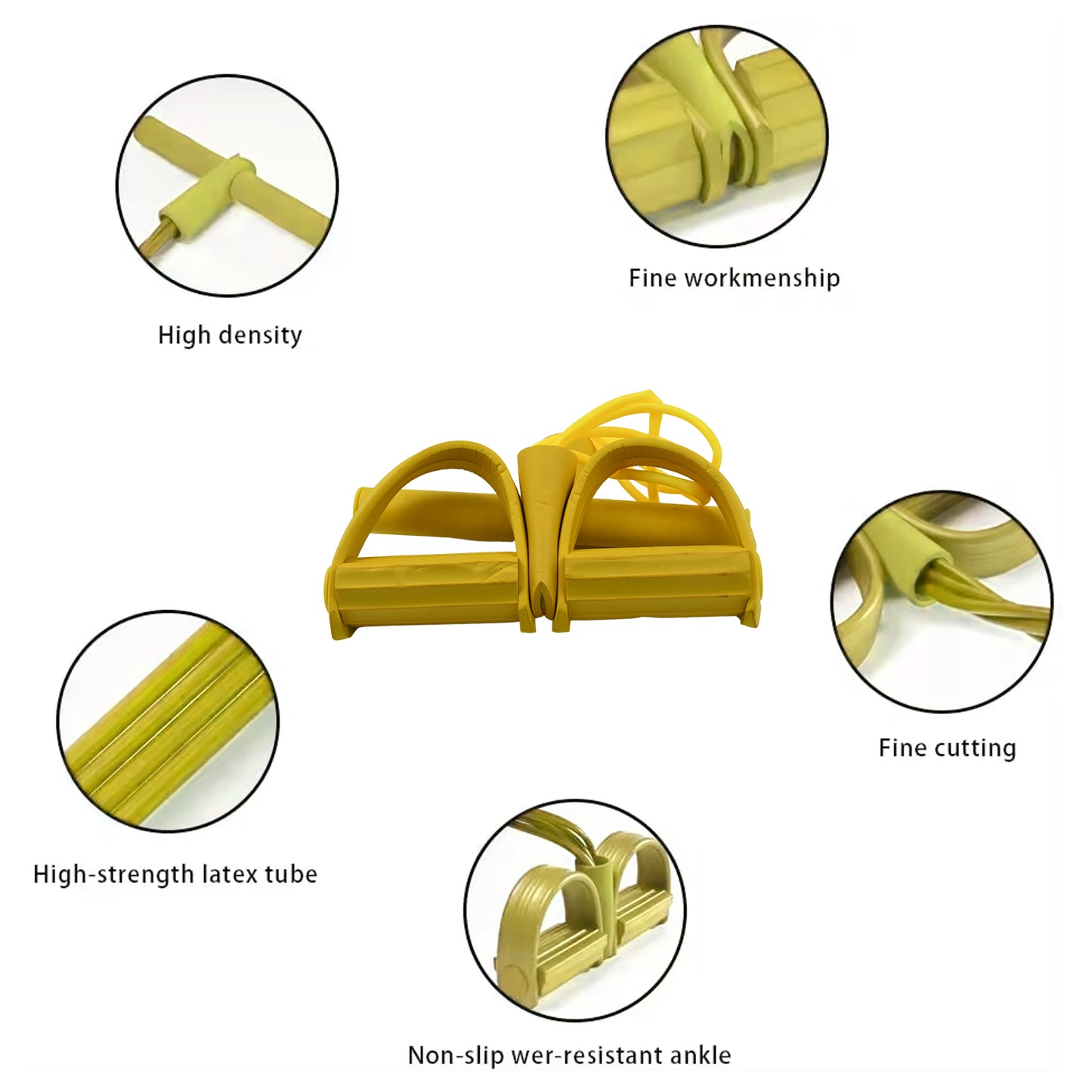 Wukusy 1342 Extra Strong Pull String Bodybuilding Training Rope for rubber-based exercise and strength training.