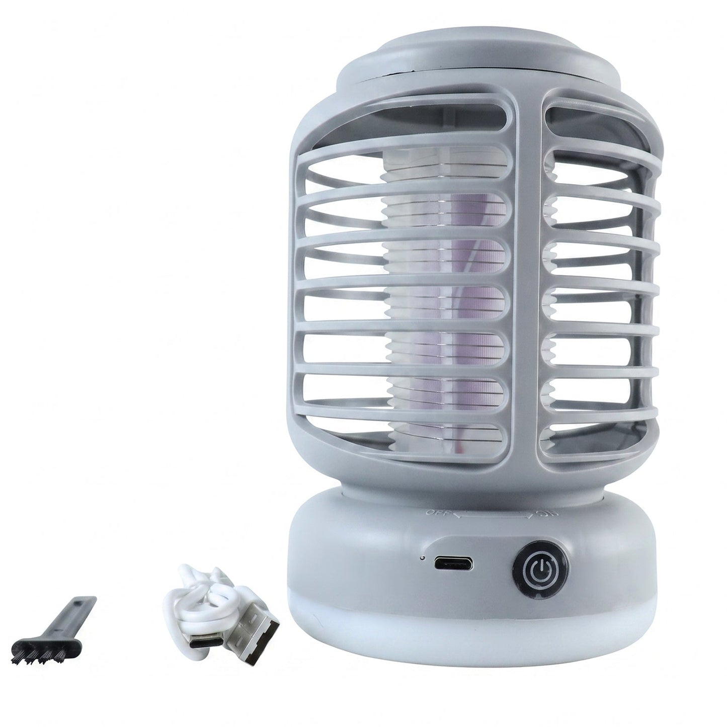 Wukusy electric mosquito killer lamp with LED light, rechargeable UV, and black exterior, designed to attract and eliminate mosquitoes.