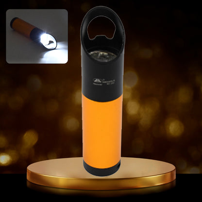 Wukusy portable mini flashlight with 9 LED lights, compact pocket-sized design, powered by 3 batteries (not included) for home use.