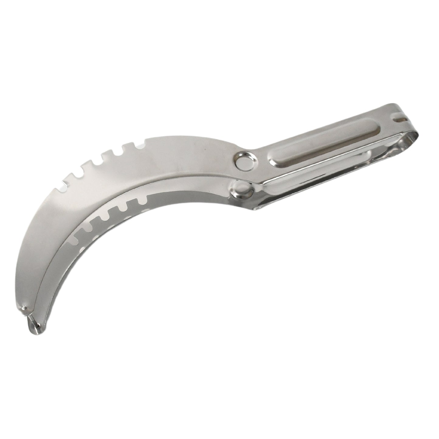 Wukusy 3-in-1 stainless steel watermelon and cantaloupe slicer knife with corer, ideal for cutting and preparing fruits and vegetables.