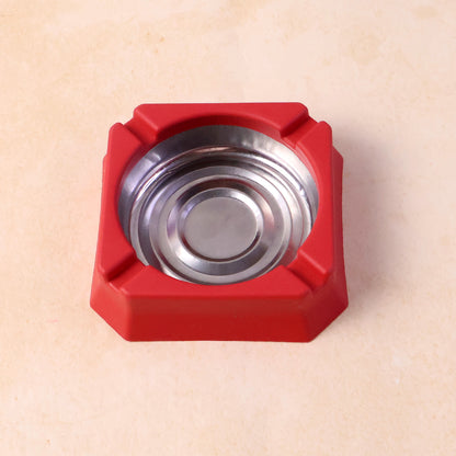 Heat-resistant ashtray by Wukusy, featuring a durable design with a smooth surface and raised edges for cigarette ashes.