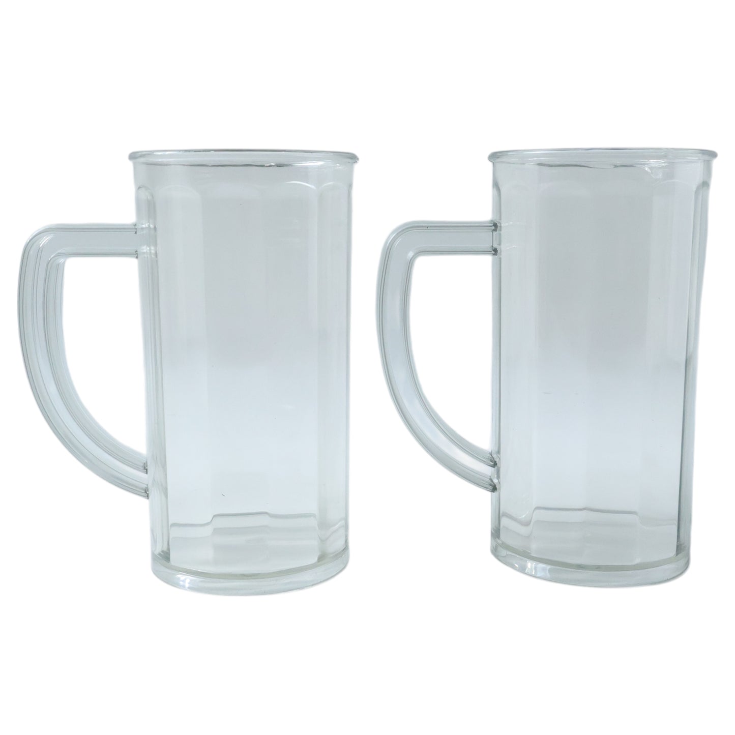 Two Wukusy Prexo plastic shake mugs with handles, each approximately 400 ml, displayed side by side.
