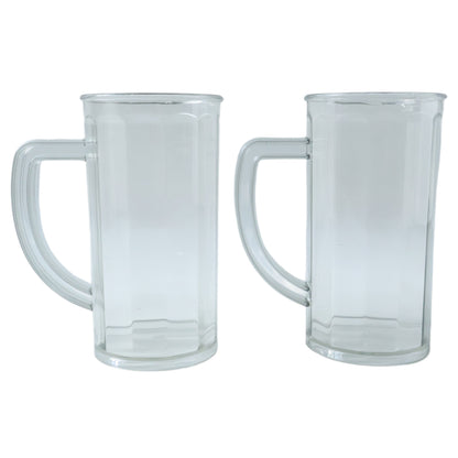 Two Wukusy Prexo plastic shake mugs with handles, each approximately 400 ml, displayed side by side.