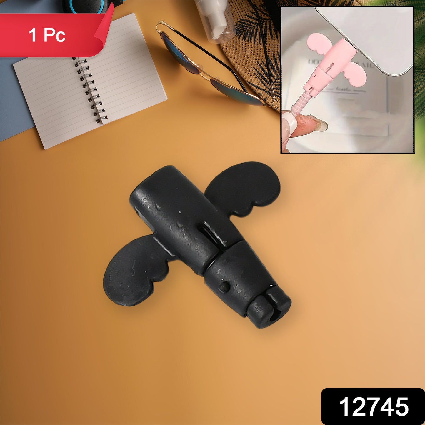 Wukusy silicone angel cable protector for phone and earphone cords, protects and organizes data and charging cables.