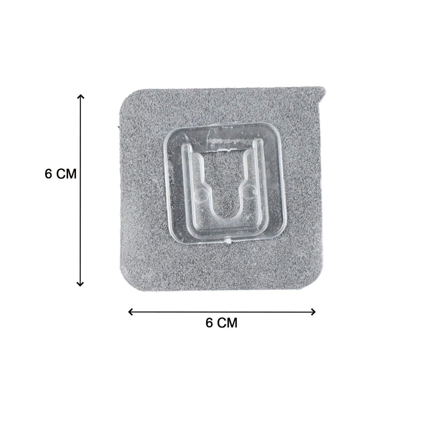 Wukusy 7432 Self Adhesive Female Magic Transparent Sticker for home improvement projects, showing the clear adhesive surface.
