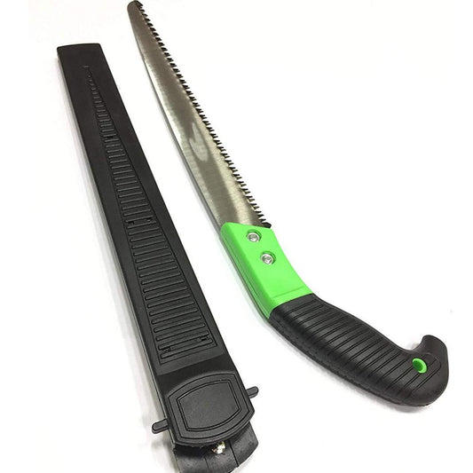 Wukusy 615 Chromium Steel Hand Saw with 3-edge sharpened teeth, plastic cover, and blister packaging for precise cutting tasks.