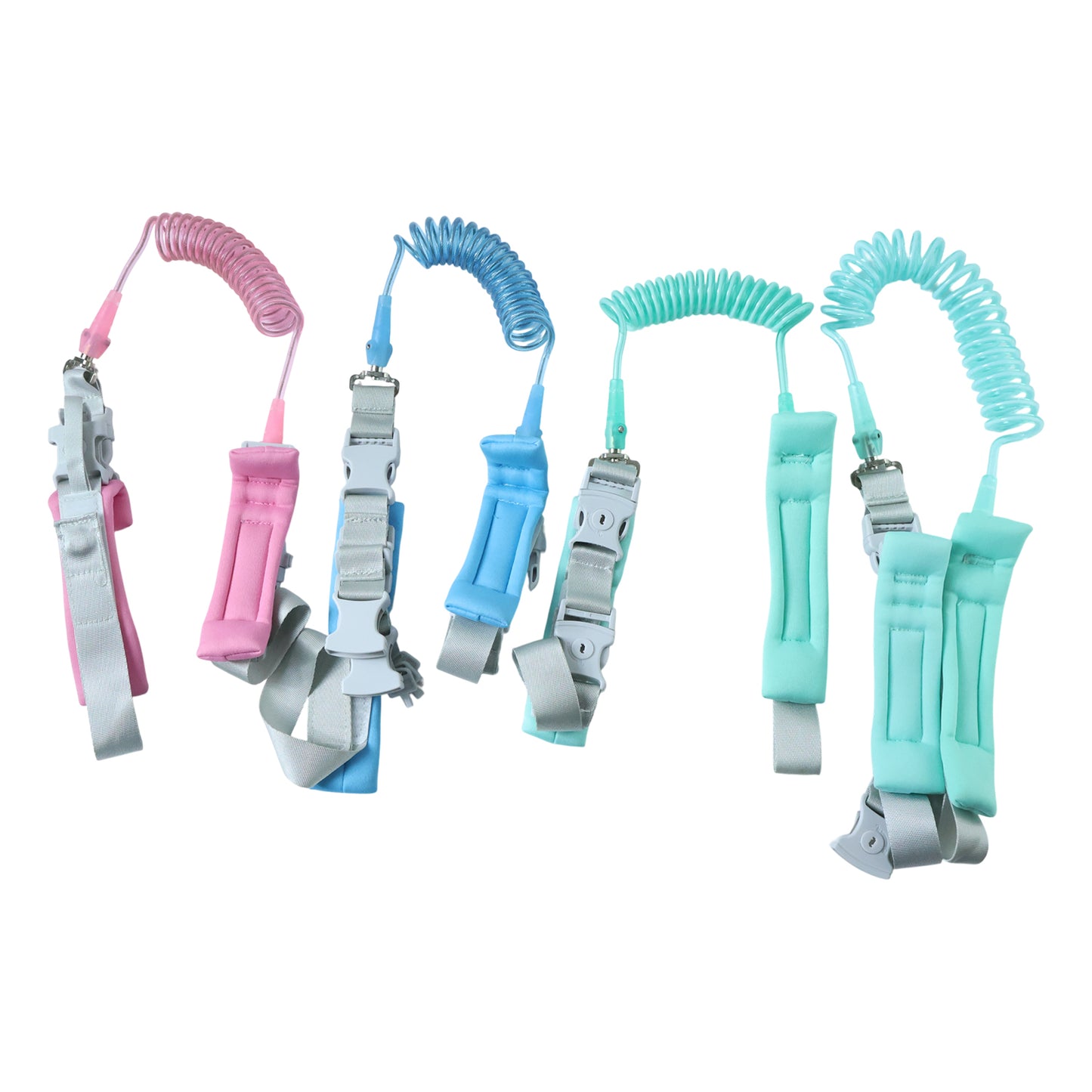 Wukusy Mix Design Baby Safety Walking Leash attached to a child's hand, lightweight and adjustable for toddler safety during walks.