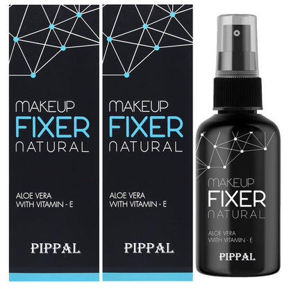 Pippal Beauty Makeup Fixer spray with Vitamin E and Aloe Vera, hydrating long-lasting dewy setting spray in 80ml bottles, pack of 2.