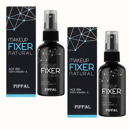 Pippal Beauty Makeup Fixer spray with Vitamin E and Aloe Vera, hydrating and refreshing setting spray in 80ml bottles, pack of 2.