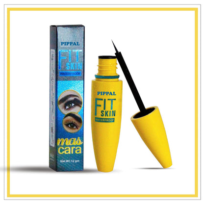 Pippal Fit Skin Ultra Volume Mascara in 12g, waterproof formula for bold, dramatic lashes with long-lasting volume.