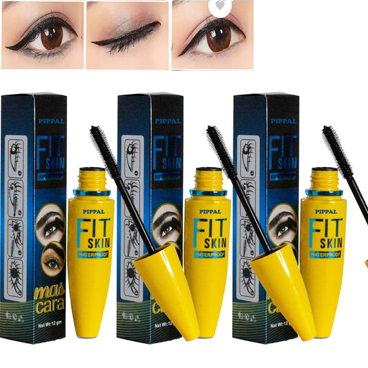 Pippal Fit Skin Ultra Volume Mascara for bold, dramatic, waterproof lashes, 12g, pack of 3, with long-lasting formula.