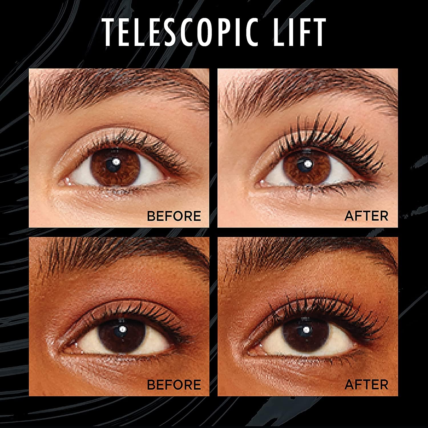 Pippal Fit Skin Mascara with Eyeliner for bold, dramatic, long-lasting waterproof lashes in 12g pack.
