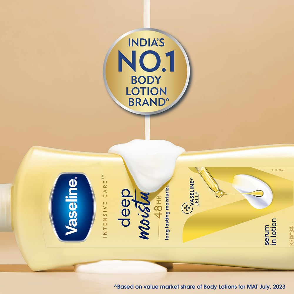 White bottle of 6255 Intensive Care Deep Moisture Body Lotion, 400ml, with a clean label and flip-top cap.