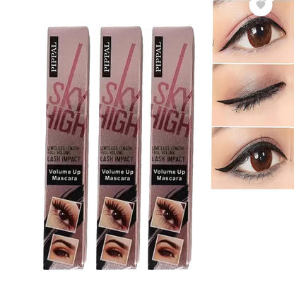 Pippal Sky High Mascara in a 10g tube, showcasing bold, long-lasting waterproof volumizing mascara for dramatic lashes, pack of 3.