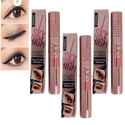 Pippal Sky High Mascara Ultra Volume waterproof mascara in 10g, long-lasting, with brush applicator, pack of 3 for bold lashes