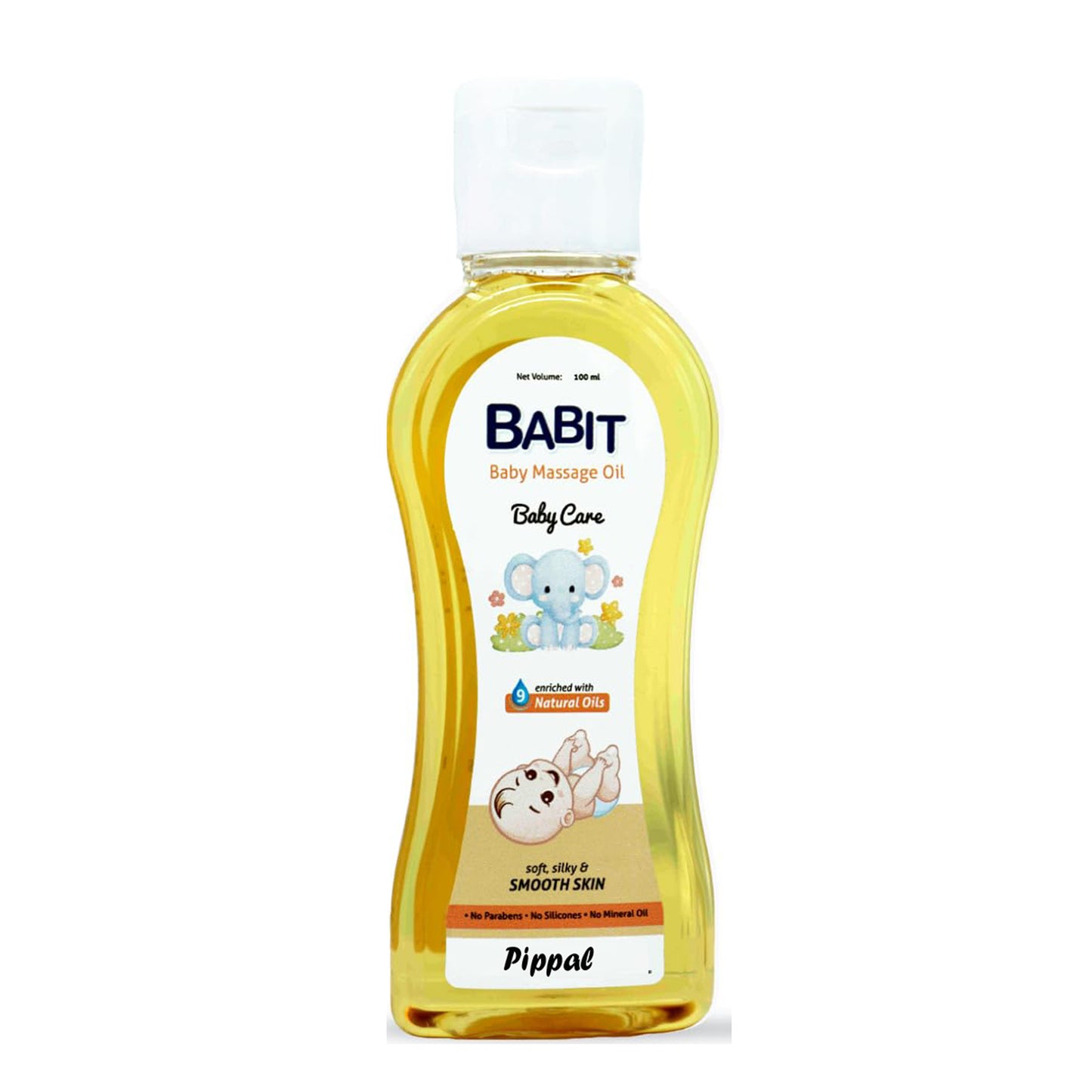 Babit Soothing Baby 100ml stretch marks and scar cream in a clear tube, designed for skin care and healing.