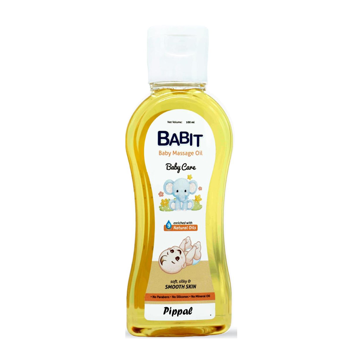 Babit Soothing Baby 100ml stretch marks and scar cream in a clear tube, designed for skin care and healing.