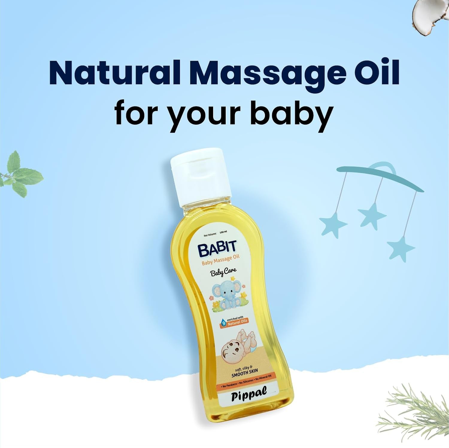 Babit Soothing Baby 100ml stretch marks and scar cream in a white tube, designed for gentle skin care and healing.