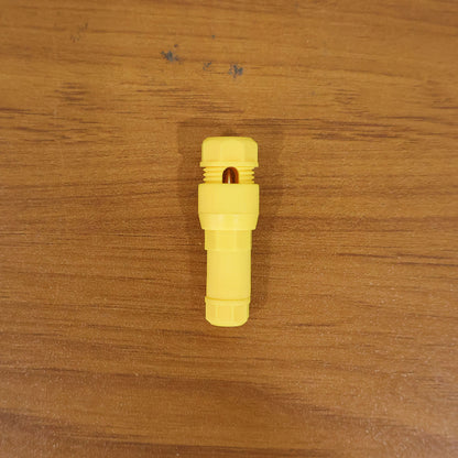 Wukusy Posi Tap Wire Connector in black, showing the insulated plastic housing and metal connection point for secure electrical wiring.