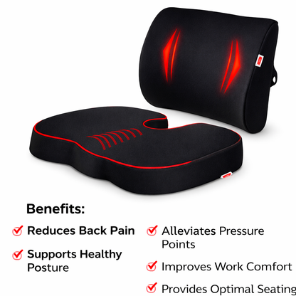 Orthopedic memory foam coccyx seat cushion by Drpshippr, designed for comfort and support in home decor and seating.