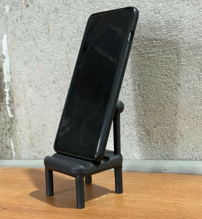 Wukusy mini chair mobile stand holder for desk and study table, compact and colorful, helps hold mobile devices securely.