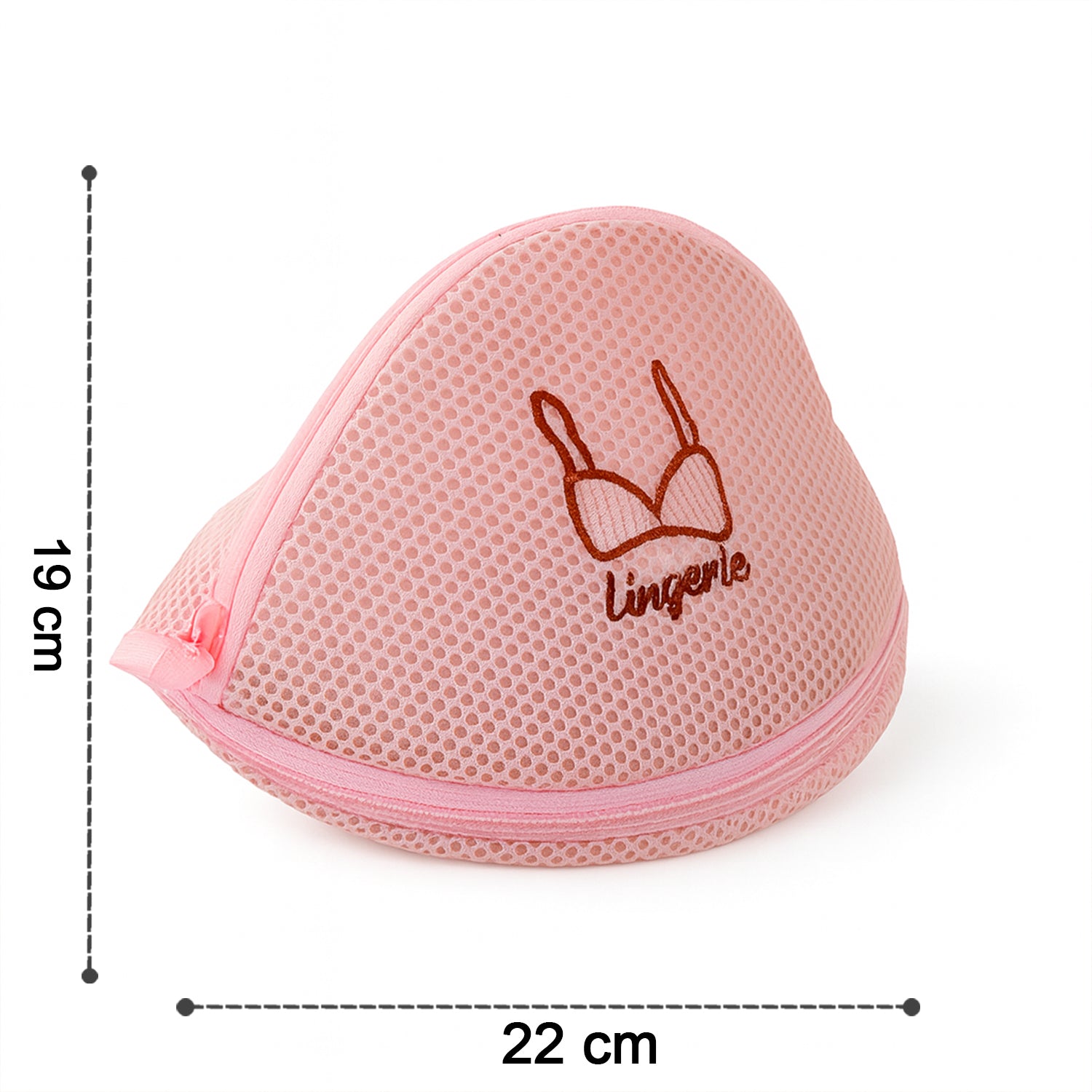Wukusy dome-shaped lingerie wash bag made of protective mesh, used for laundry and delicate garment care.