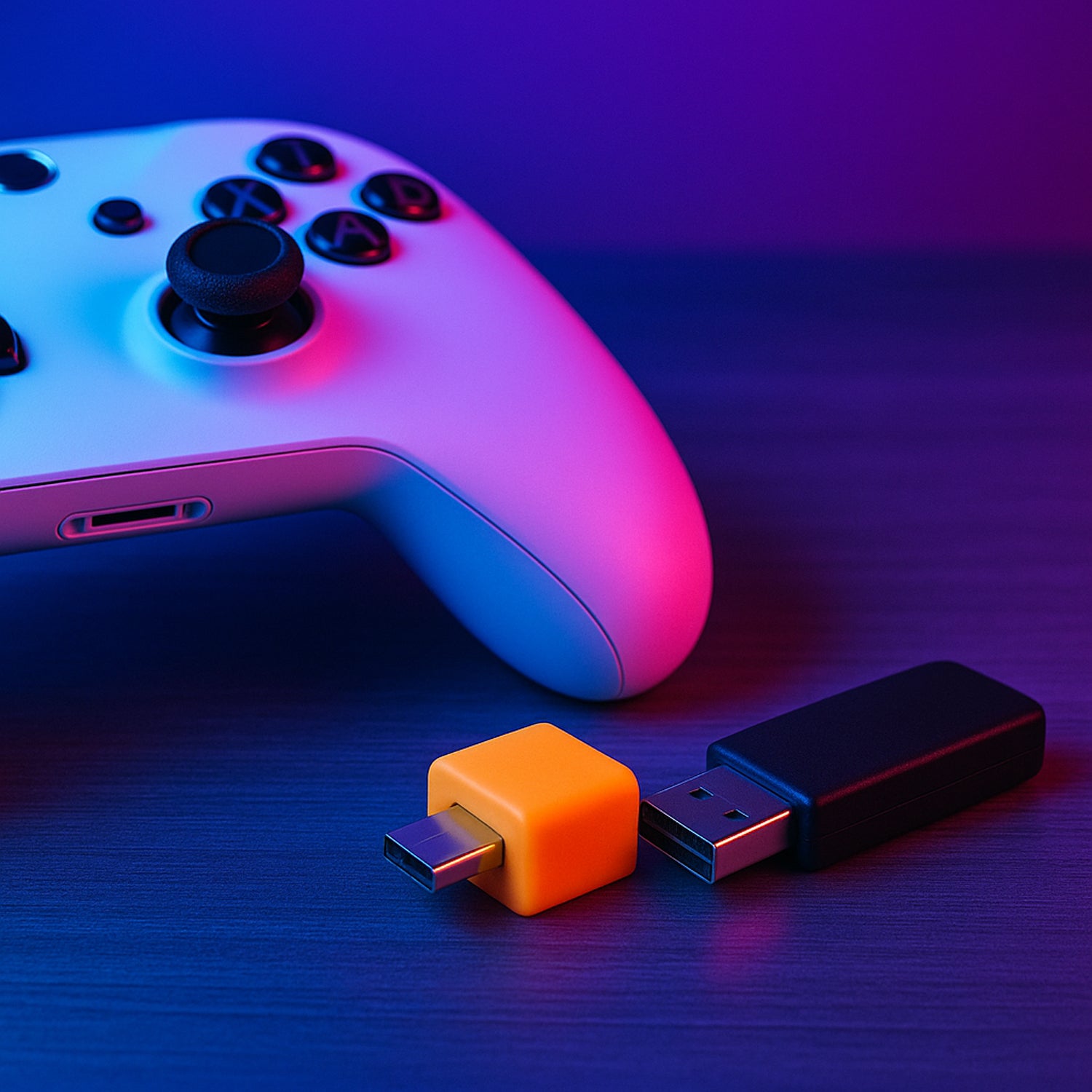 Wukusy Micro USB OTG adapter in mixed colors, mobile accessory for connecting USB devices to smartphones and tablets.
