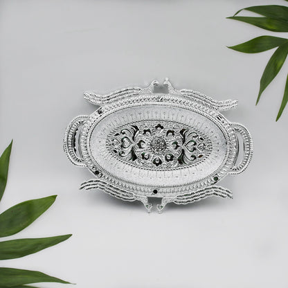 Wukusy decorative serving tray for Mukhwas, dry fruits, and candies, featuring an elegant design for home and kitchen use.