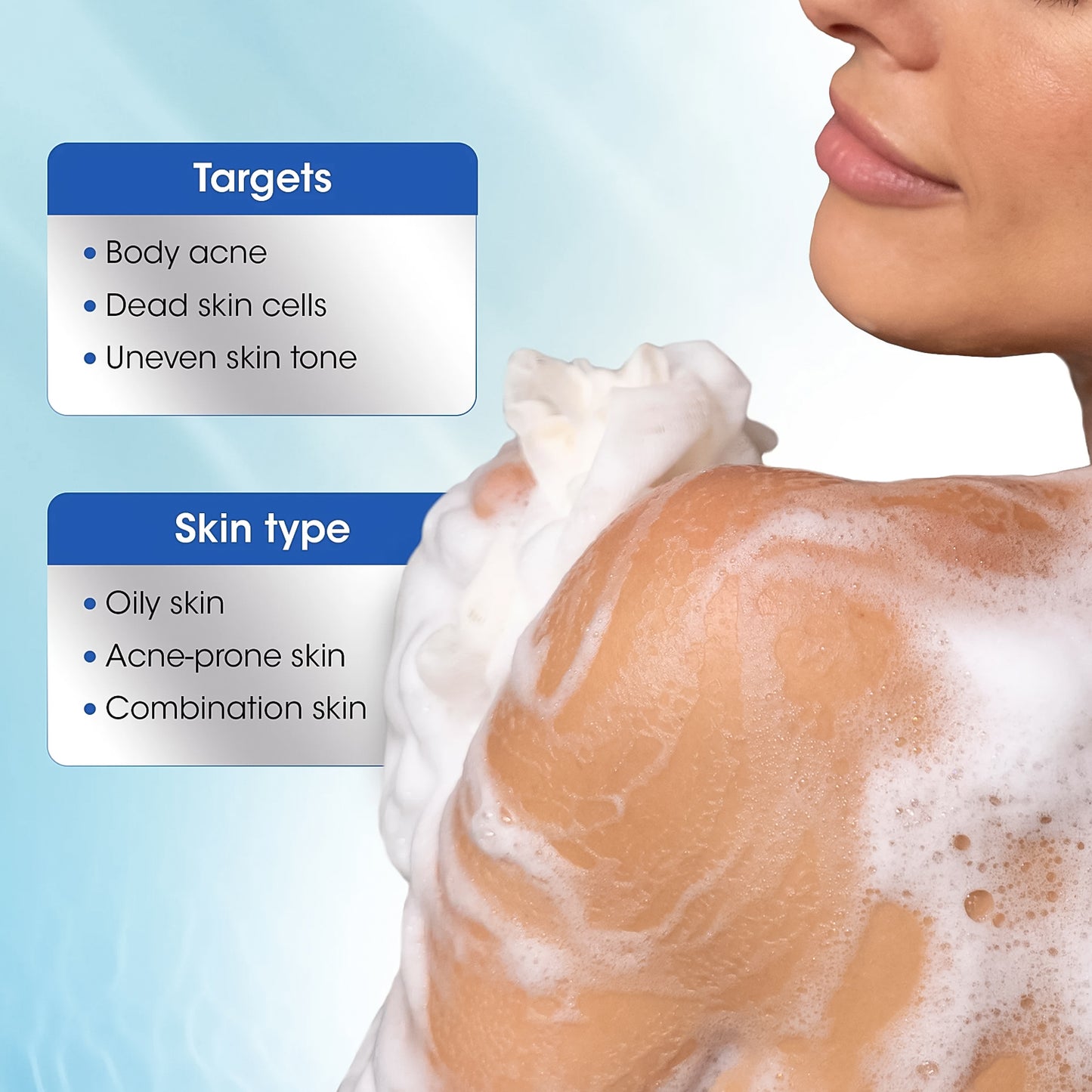 Wukusy Og Beauty Science Salicylic Acid Body Wash in 250ml bottle, shown with label and pump dispenser on a clean background.