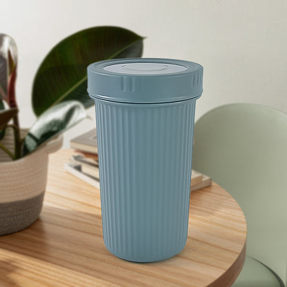 Wukusy Apex double wall steel travel glass in mixed colors, 500ml, with a sleek design perfect for home and kitchen use.
