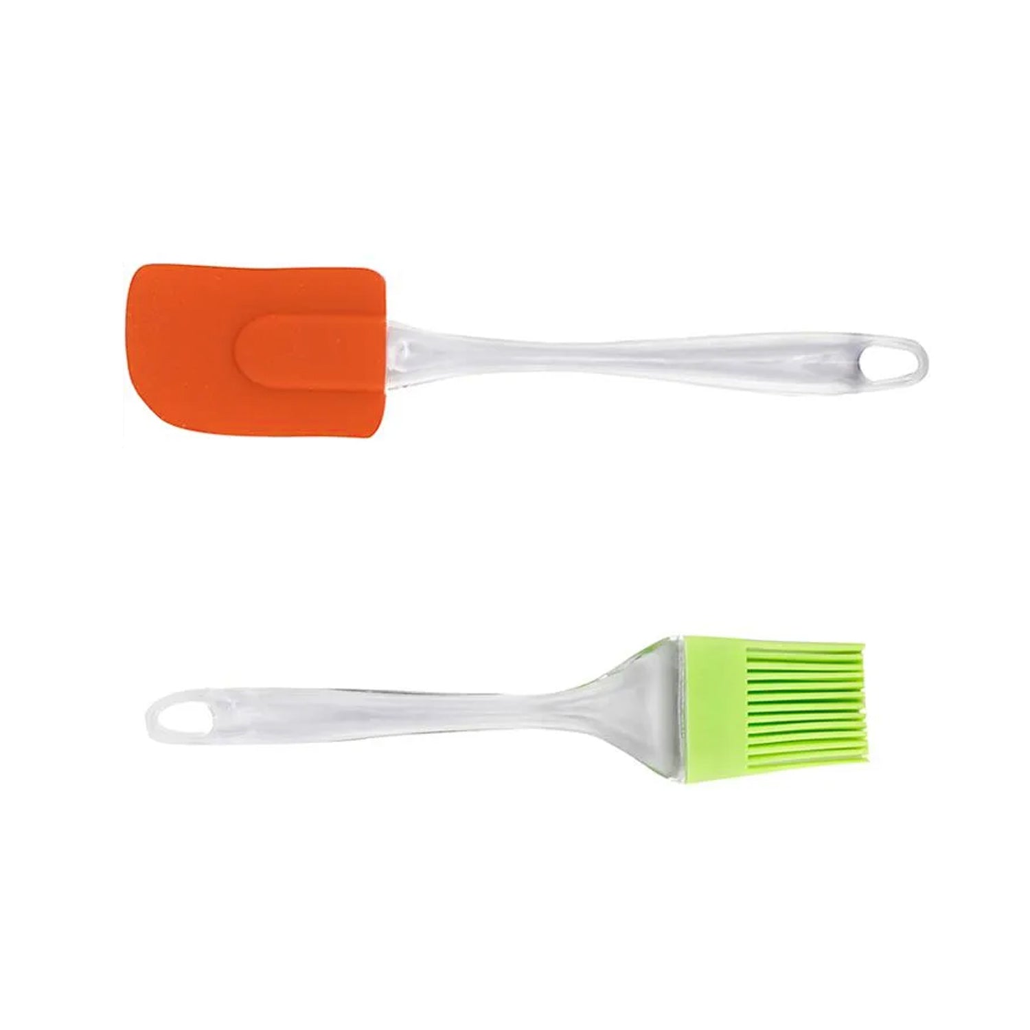 Wukusy 2-in-1 pastry and cake spatula set with large brushes, ideal for baking, decorating, and cooking in the kitchen.