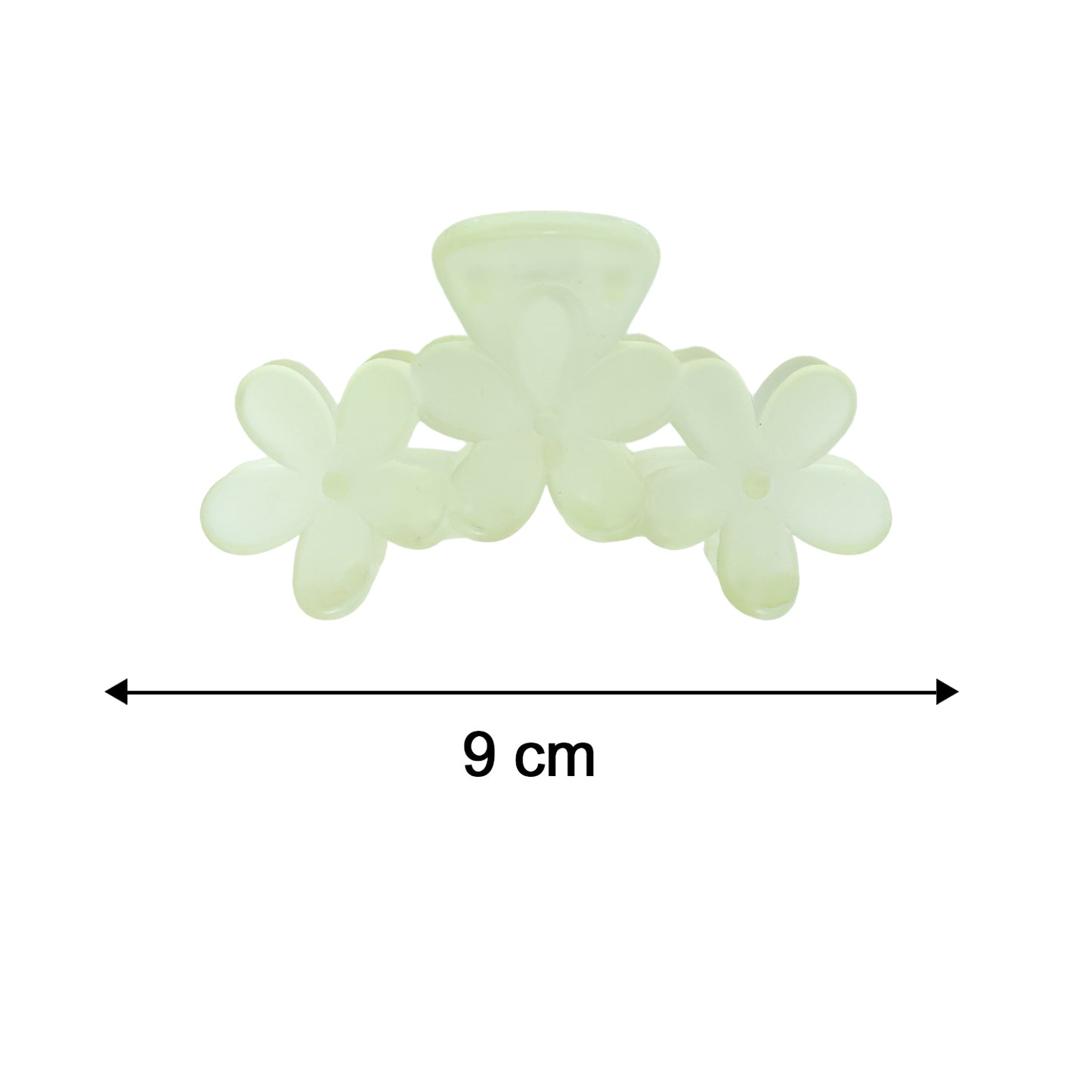 Wukusy floral design hair claw clip for women, featuring elegant flower patterns and sturdy clasp for stylish hair styling.