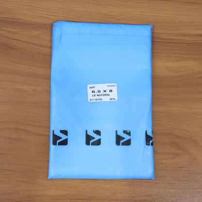 Self-adhesive courier polybags from Wukusy, 6.5x8 inch size, 100 pack, ideal for office shipping and packaging.