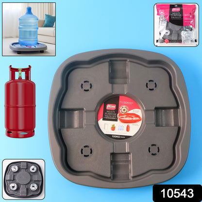 Wukusy Supermom heavy-duty gas cylinder trolley with sturdy metal frame and wheels for safe, easy transportation of gas cylinders.
