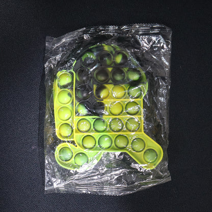 Wukusy premium astronaut silicone Pop It fidget toy with colorful bubbles, designed for stress relief and sensory fun.