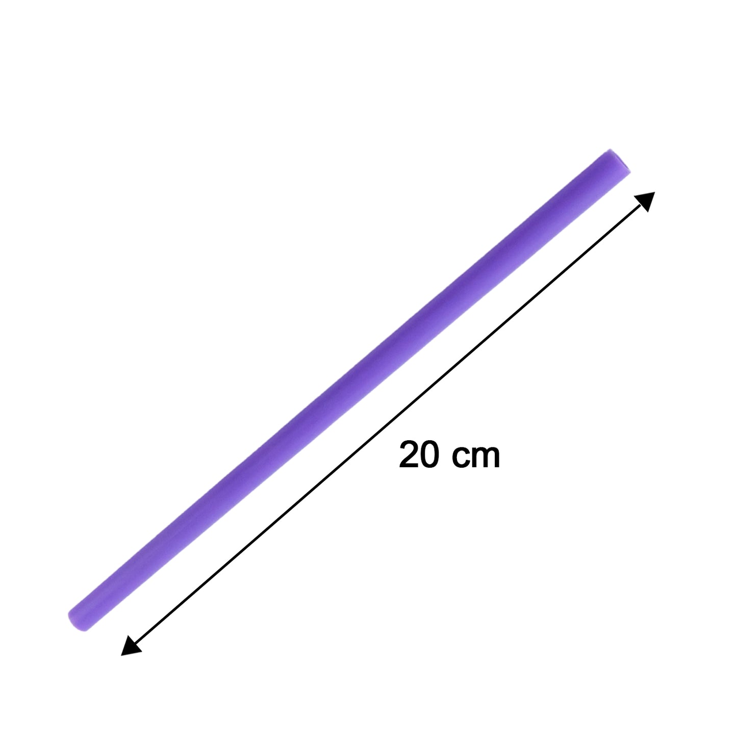 Colorful reusable Wukusy cold drink straw, flexible and eco-friendly, with mixed vibrant colors and smooth drinking surface.