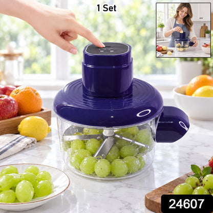 Automatic Fruit And Vegetable Peeler Set With Steel Blades And One Touch Control