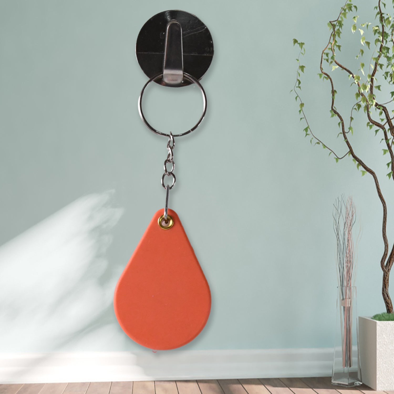 Portable Wukusy folding magnifier keychain with 6x magnification, compact office accessory for reading and close-up viewing.