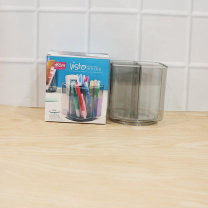 Wukusy Supermom Vista revolving pen holder with 360° rotating design, made of durable materials, featuring multiple compartments for stationery.