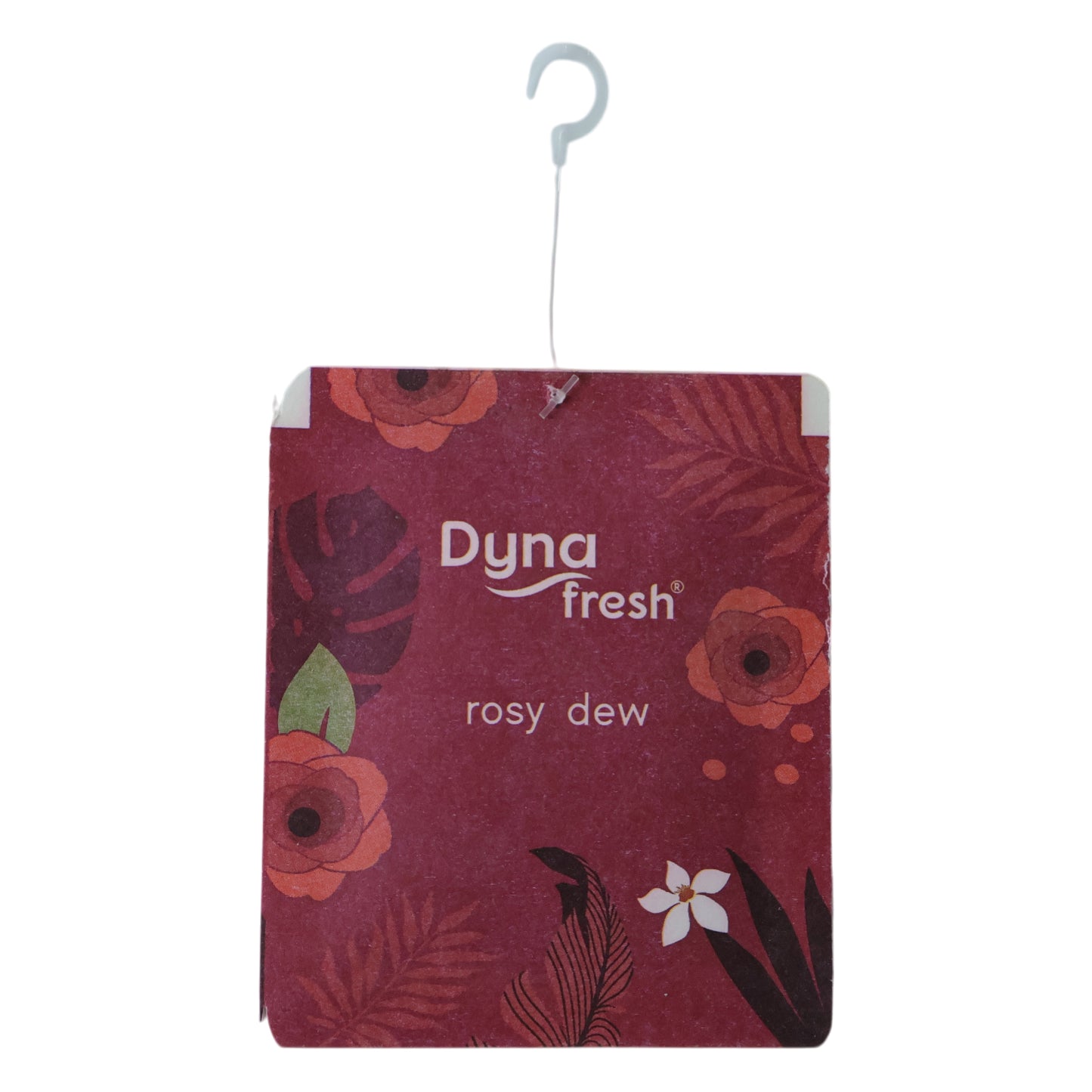 Wukusy Rosy Dew hanging air freshener gel in a 10g container, with a pink rose scent, designed to freshen indoor spaces.