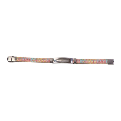 Wukusy premium fancy wrist bracelet with multicolor woven design, showcasing intricate multicolor threads on a stylish accessory.