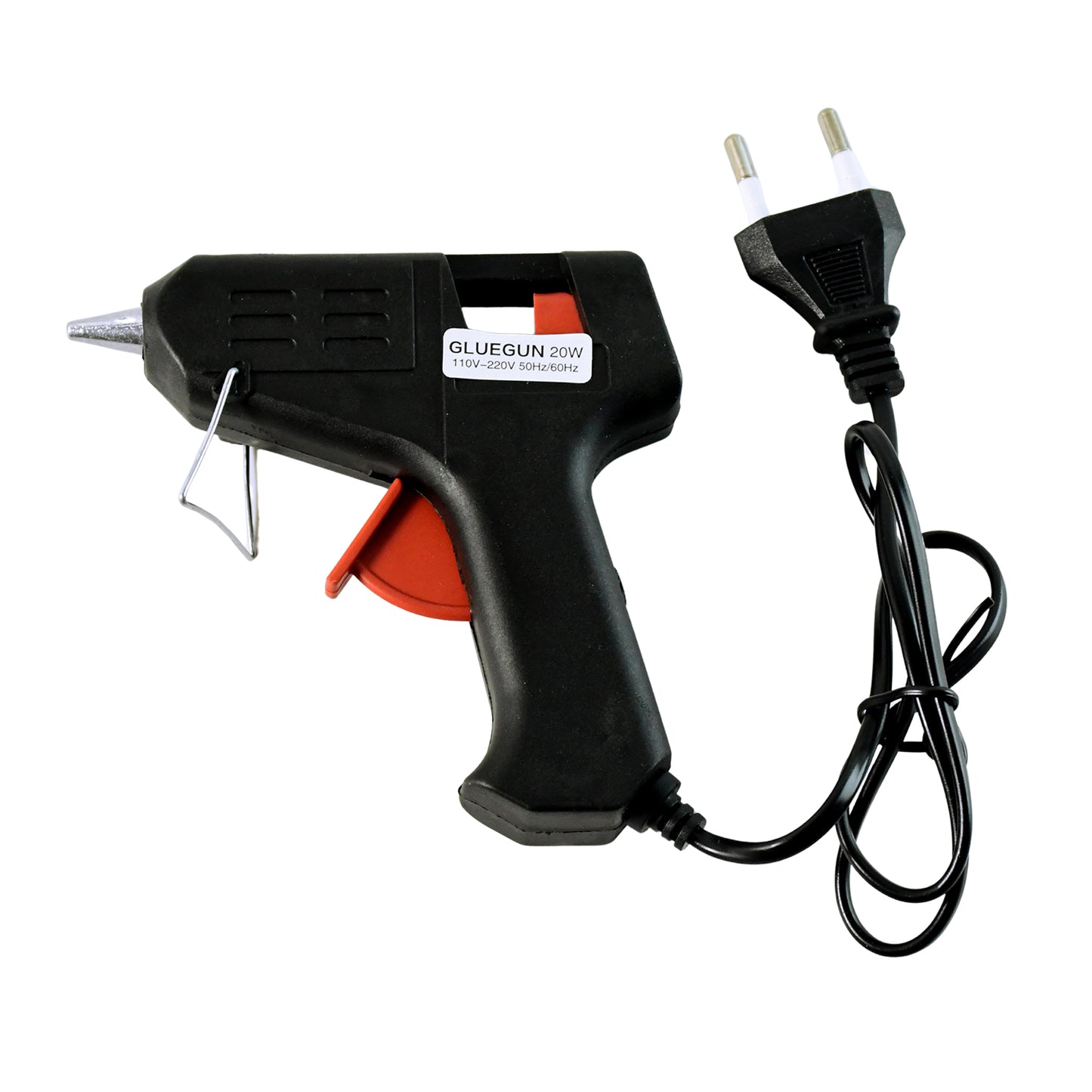 Wukusy 20W hot melt glue gun for craft and repair, fast-heating adhesive applicator with ergonomic handle and trigger.