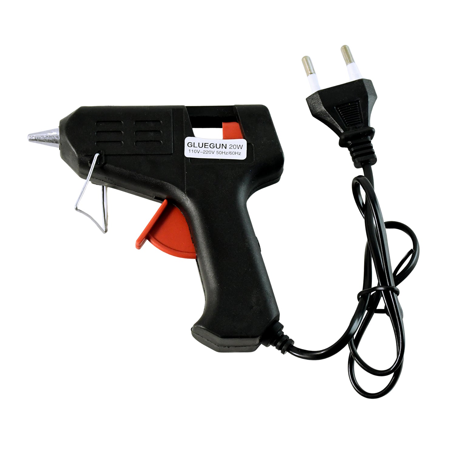 Wukusy 20W hot melt glue gun for craft and repair, fast-heating adhesive applicator with ergonomic handle and trigger.