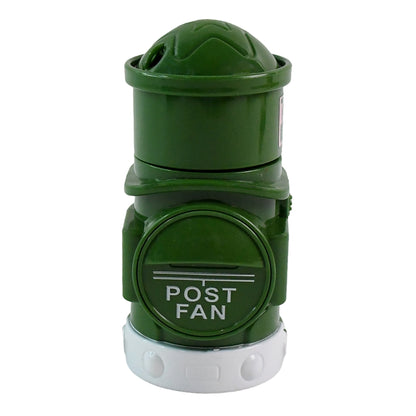 Wukusy manual portable handheld post fan for office use with adjustable handle and compact design, ideal for personal cooling.