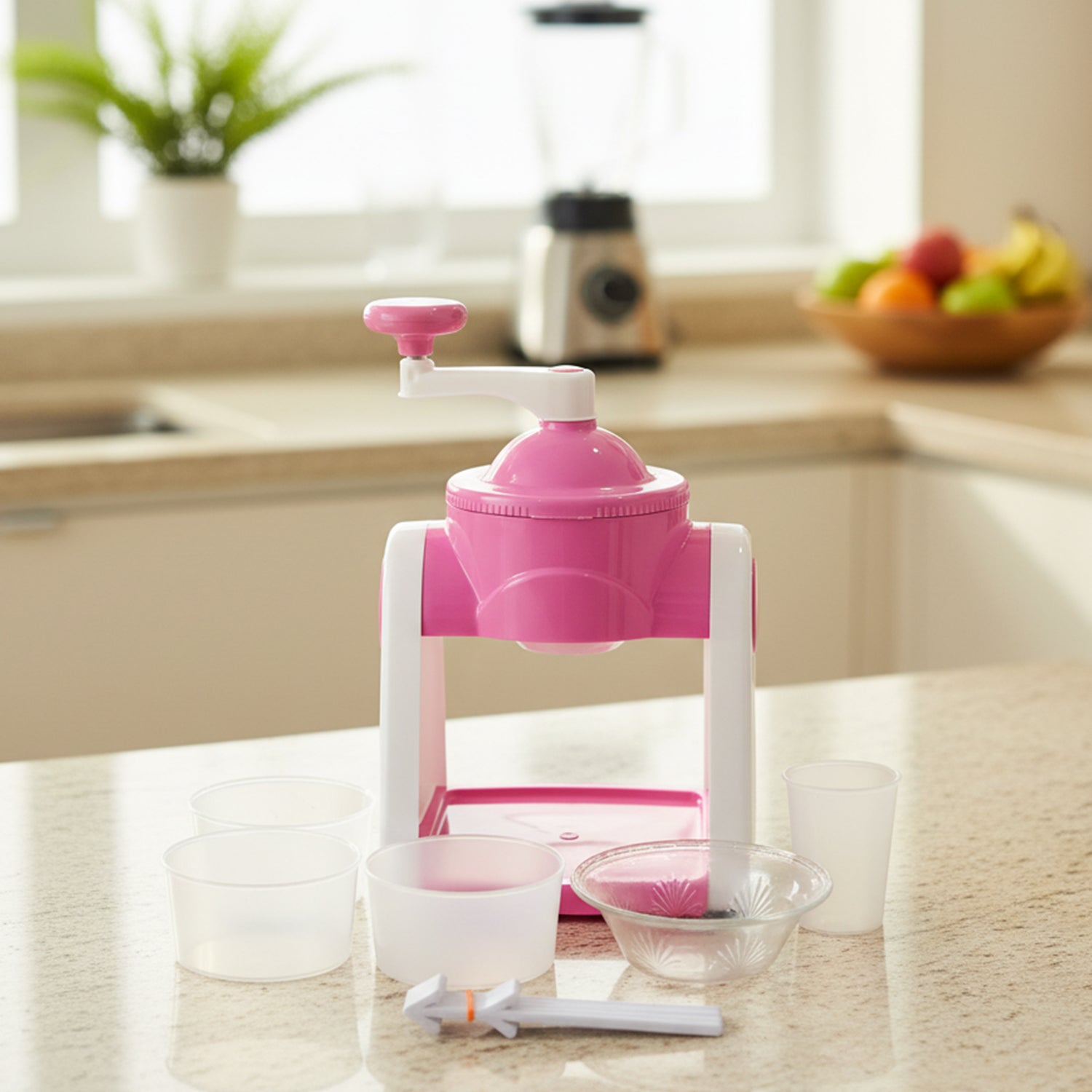 Pink Wukusy manual Gola maker with textured handle and adjustable roller for easy shoe sole molding.